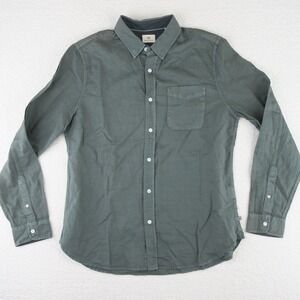 Adriano Goldschmied AG‎ Linen Blend Button Up Shirt Men's Medium Green